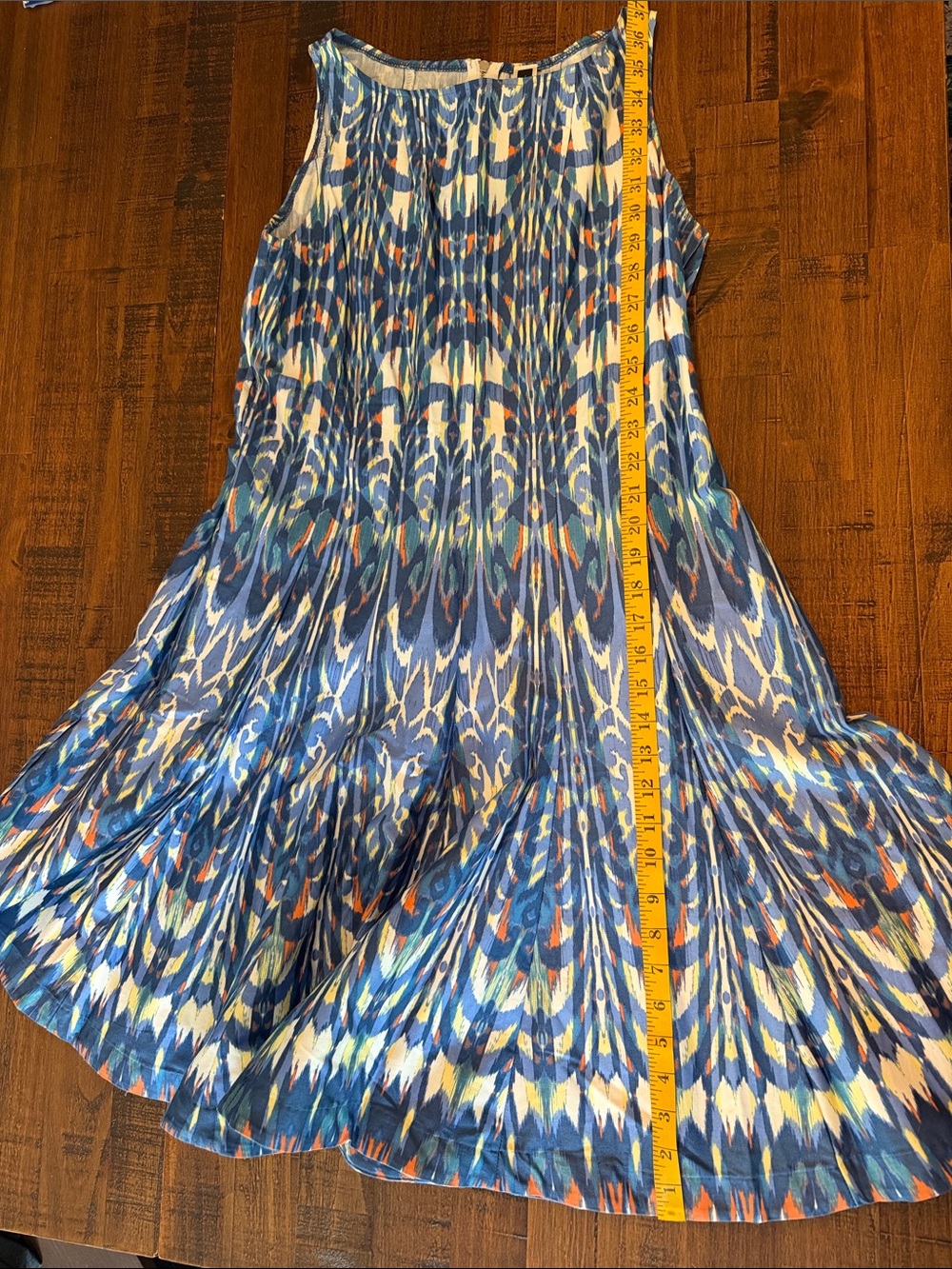 Woman’s Blue Patterned Dress
